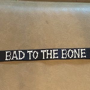 Bad to the bone Harley Davidson dog leash biker motorcycle pup